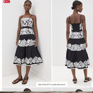 NWT SEA New York Agathe Appliqué Tank Dress